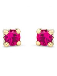 Diamant Exquis Złote kolczyki-wkrętki z rubinami rozmiar: onesize. Różowe kolczyki Diamant Exquis, z rubinem, złote. Za 448.99 zł.
