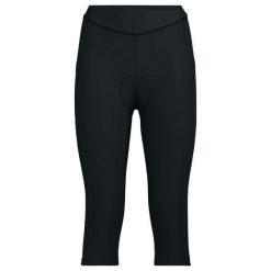 Legginsy 3/4 damskie VAUDE Advanced IV. Czarne legginsy Vaude, bez wzorów. W wyprzedaży za 320.80 zł.