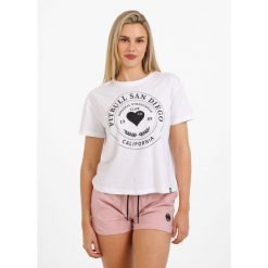 Koszulka bawełniana sportowa t-shirt dla dorosłych Heartie. Białe koszulki sportowe PITBULL, bez wzorów, z bawełny, bez ramiączek. Za 65.99 zł.
