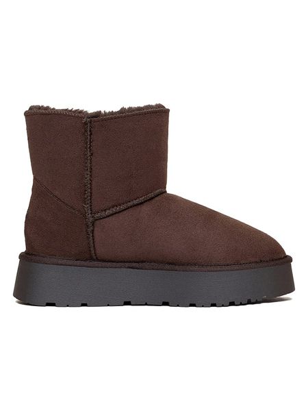 ISLAND BOOT Botki zimowe "Catalina" w kolorze brązowym rozmiar: 39. Brązowe botki Island Boot, na zimę, bez wzorów, bez obcasa, na platformie, bez zapięcia. Za 149.95 zł.