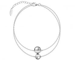 Bransoletka srebrna - kulki. Szare bransoletki Apart, srebrne. Za 259.00 zł.