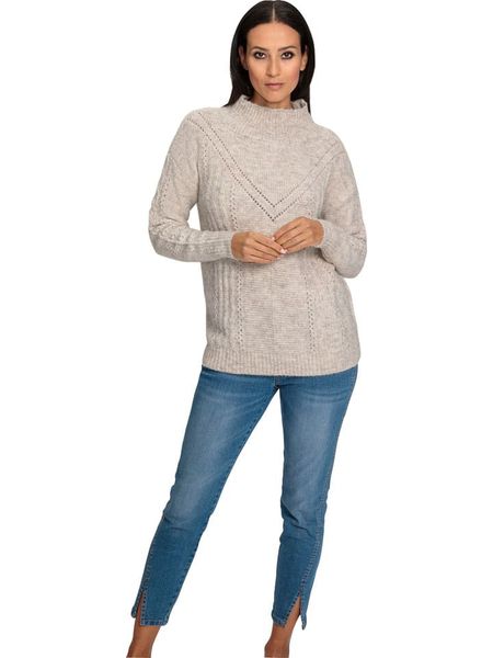 Heine Sweter w kolorze beżowym rozmiar: 38. Brązowe swetry Heine, bez wzorów, z wełny, bez ramiączek. Za 64.95 zł.