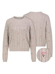 Eight2Nine Sweter w kolorze beżowym rozmiar: XS. Brązowe swetry Eight2Nine, xs, bez wzorów, z bawełny, bez ramiączek. Za 121.80 zł.