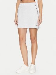 Guess Spódnica mini V5GD02 KCS01 Szary Regular Fit. Szare spódnice Guess, l, z aplikacjami, z bawełny, mini. Za 149.99 zł.