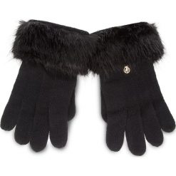 Rękawiczki Damskie TRUSSARDI JEANS - Gloves Knitted Ecofur 59Z00115 9Y099999 K299. Czarne rękawiczki Trussardi Jeans, bez wzorów, z jeansu. W wyprzedaży za 149.00 zł.