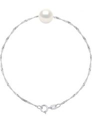 Pearline Srebrna bransoletka z perłą rozmiar: onesize. Białe bransoletki Pearline, z perłą, srebrne. Za 201.08 zł.
