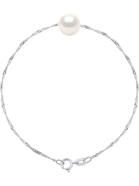 Pearline Srebrna bransoletka z perłą rozmiar: onesize. Białe bransoletki Pearline, z perłą, srebrne. Za 231.68 zł.