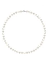 Mitzuko Naszyjnik perłowy w kolorze białym - dł. 50 cm rozmiar: onesize. Białe naszyjniki Mitzuko, z perłą, srebrne. Za 1,565.99 zł.