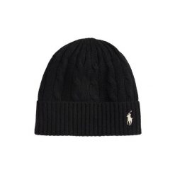 Czapka z daszkiem Polo Ralph Lauren. Czarne czapki Polo Ralph Lauren, bez wzorów. Za 529.99 zł.