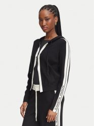 Elisabetta Franchi Bluza MK-15S-66E2-V440 Czarny Regular Fit. Czarne bluzy Elisabetta Franchi, s, bez wzorów, bez kaptura. Za 1,879.00 zł.