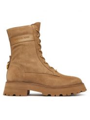 MICHAEL Michael Kors Trzewiki Caleb Lug 40F6CBFE5S Beżowy. Brązowe botki MICHAEL Michael Kors, bez wzorów, ze skóry, bez obcasa, na płaskiej podeszwie, bez zapięcia. Za 1,169.00 zł.