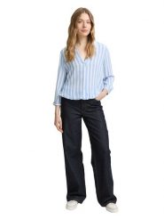 Tom Tailor Bluzka w kolorze błękitnym rozmiar: 40. Niebieskie bluzki Tom Tailor, bez wzorów, z wiskozy, bez kołnierzyka, bez ramiączek. Za 74.46 zł.