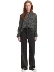 TOM TAILOR Denim Bluzka w kolorze czarno-białym rozmiar: M. Białe bluzki TOM TAILOR DENIM, m, bez wzorów, z denimu, klasyczne, bez kołnierzyka, bez ramiączek. Za 70.90 zł.