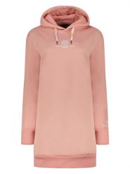 Maison Montaigne Sukienka dresowa "Gilongmai" w kolorze szaroróżowym rozmiar: XXL. Różowe sukienki Maison Montaigne, xxl, bez wzorów, z dresówki, bez kołnierzyka, bez ramiączek, mini. Za 86.99 zł.