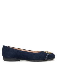 Geox Baleriny D Annytah D557NB 021HH C4174 Granatowy. Niebieskie baleriny Geox, bez wzorów, ze skóry, bez obcasa. Za 499.99 zł.