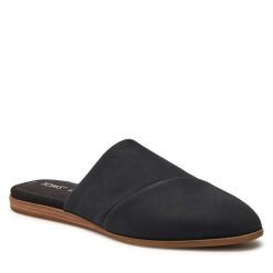 Klapki Toms. Czarne klapki Toms, bez wzorów, bez obcasa. Za 259.99 zł.