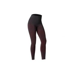 Legginsy bezszwowe do jogi. Czerwone legginsy DOMYOS, xs, bez wzorów, z bawełny, długie. Za 79.99 zł.