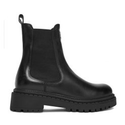Sztyblety G-Star Raw. Czarne botki G-Star Raw, bez wzorów, bez obcasa, na płaskiej podeszwie, bez zapięcia. Za 479.99 zł.
