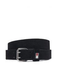 Tommy Jeans Pasek Tjw Square 3.0 Suede AW0AW19300 Czarny. Czarne paski Tommy Jeans, bez wzorów, z jeansu. Za 189.99 zł.