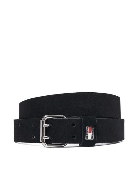 Tommy Jeans Pasek Tjw Square 3.0 Suede AW0AW19300 Czarny. Czarne paski Tommy Jeans, bez wzorów, z jeansu. Za 160.99 zł.