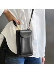 ATELIERS SAINT GERMAIN Skórzana torebka w kolorze czarnym na telefon - 15 x 8 x 2 cm rozmiar: onesize. Czarne torby na ramię ATELIERS SAINT GERMAIN, bez wzorów, z materiału, przez ramię, bez dodatków. Za 326.99 zł.