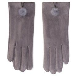 ACCCESSORIES 1W6-005-AW20 Szary. Szare rękawiczki ACCCESSORIES, bez wzorów, z materiału. Za 29.99 zł.