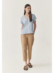 TATUUM Bluzka w kolorze błękitnym rozmiar: 36. Niebieskie bluzki Tatuum, bez wzorów, bez kołnierzyka, bez ramiączek. Za 111.45 zł.