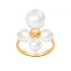 Pierścionek Luck z perłami pozłacany. Pierścionki Lilou, pozłacane. Za 279.00 zł.