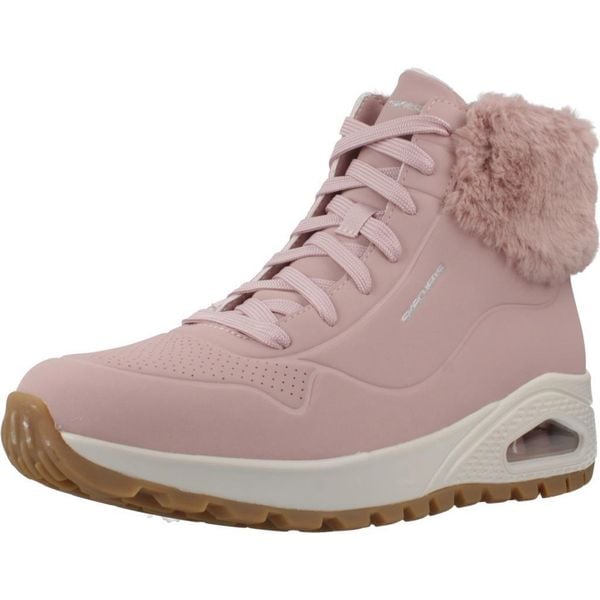 Buty do chodzenia damskie Skechers Uno Rugged. Czerwone trekkingi Skechers, z gumy, za kostkę, trekkingowe. Za 482.00 zł.