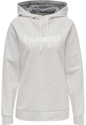 Damska bluza z kapturem Hummel Hmlgo Logo. Szare bluzy Hummel, xs, bez wzorów, z bawełny, z kapturem. Za 182.50 zł.