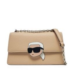 Torebka KARL LAGERFELD. Brązowe torebki klasyczne KARL LAGERFELD, bez wzorów, bez dodatków. Za 559.99 zł.