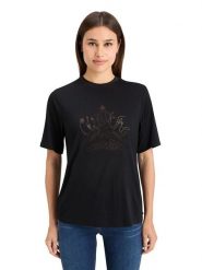 Scotch & Soda Koszulka w kolorze czarnym rozmiar: XS. Czarne bluzki Scotch & Soda, xs, bez wzorów, bez kołnierzyka, bez ramiączek. Za 79.03 zł.