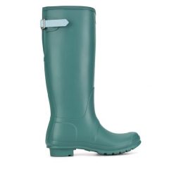 Kalosze Hunter. Niebieskie kalosze Hunter, bez wzorów. Za 429.99 zł.