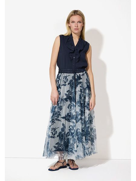 More & More Bluzka w kolorze granatowym rozmiar: 36. Niebieskie bluzki More & More, bez wzorów, bez kołnierzyka, bez ramiączek. Za 119.95 zł.