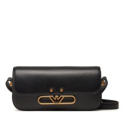 Torebka Emporio Armani. Czarne listonoszki Emporio Armani, bez wzorów, bez dodatków. Za 1,009.00 zł.