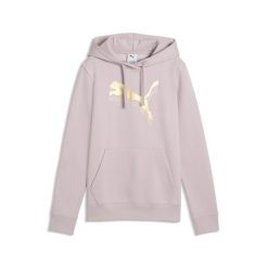 Damska bluza z kapturem ESS METALLIC PUMA. Czerwone bluzy Puma, na jesień, xl, bez wzorów, z bawełny, z kapturem. Za 249.00 zł.