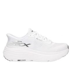 Buty do biegania Damskie Skechers. Białe obuwie sportowe Skechers, bez zapięcia, do biegania. Za 409.99 zł.