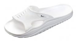 Beco klapki do sauny unisex EVA, białe. Białe klapki 47 Brand, bez wzorów, z materiału, bez obcasa. Za 186.99 zł.