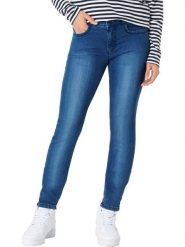 Timezone Dżinsy "Enya" - Slim fit - w kolorze niebieskim rozmiar: W29/L30. Niebieskie jeansy Timezone, l, z aplikacjami, z podwyższonym stanem. Za 109.78 zł.