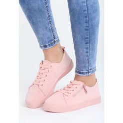 Różowe Trampki Young For Love. Czerwone trampki Born2be, bez wzorów, przed kostkę, bez zapięcia. Za 29.99 zł.