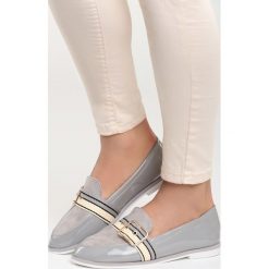 Szare Mokasyny Believe in Magic. Szare mokasyny Born2be, bez wzorów, z materiału, bez obcasa. Za 49.99 zł.