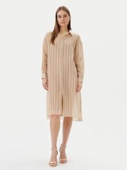 LOLA CASADEMUNT Koszula LS2515045 Beżowy Relaxed Fit. Brązowe koszule LOLA CASADEMUNT, m, bez wzorów, z lyocellu, bez kołnierzyka, bez ramiączek. Za 349.99 zł.