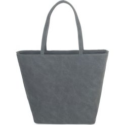 Torebka damska Brodrene Narwik grafitowa - grafitowy. Szare shopper Brødrene, bez wzorów, ze skóry ekologicznej, bez dodatków. Za 129.99 zł.