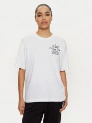 Champion T-Shirt 117473 Biały Loose Fit. Białe t-shirty Champion, m, bez wzorów, z bawełny, bez kołnierzyka, bez ramiączek. Za 109.99 zł.