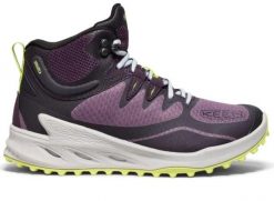 Buty damskie Keen Zionic Mid WP Black Plum/Daiquiri Green. Fioletowe trekkingi 909, z materiału, trekkingowe. Za 594.99 zł.