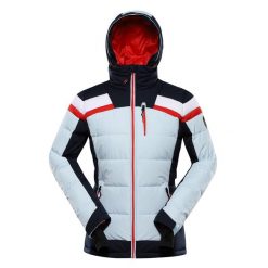 Kurtka damska narciarska puchowa Alpine Pro Ferera. Niebieskie kurtki narciarskie Alpine Pro, bez wzorów, z puchu, bez kaptura, narciarskie. W wyprzedaży za 849.00 zł.