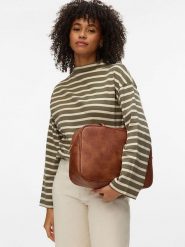 Vero Moda Sweter w kolorze szarobrązowo-beżowym rozmiar: L. Brązowe swetry Vero Moda, l, bez wzorów, z bawełny, bez ramiączek. Za 104.99 zł.