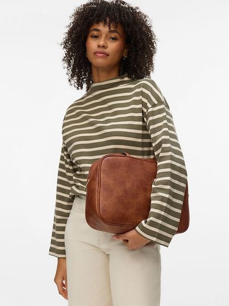 Vero Moda Sweter w kolorze szarobrązowo-beżowym rozmiar: L. Brązowe swetry Vero Moda, l, bez wzorów, z bawełny, bez ramiączek. Za 139.02 zł.