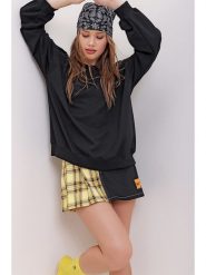 Trend Alacati Bluza w kolorze czarnym rozmiar: S. Czarne bluzy Trend Alacati, s, bez wzorów, bez kaptura. Za 61.46 zł.