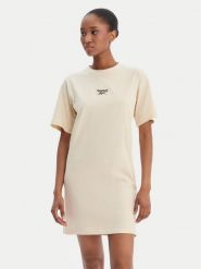 Reebok Sukienka codzienna Surya RK25502CCW Beżowy Regular Fit. Brązowe sukienki Reebok, na co dzień, m, bez wzorów, z bawełny, bez kołnierzyka, bez ramiączek, proste. Za 129.99 zł.